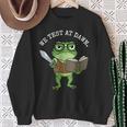 Test Day Grumpy Frog Book WE Test AT Dawn Fantasy Sweatshirt Gifts for Old Women