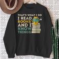 That's What I Do Reading Cat Book & Cat Lover Sweatshirt Gifts for Old Women