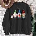 Three Gnomes School Books Pencil Apple Student Teacher For Men Women Girls Kids Sweatshirt Gifts for Old Women