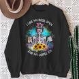 Tie-Dye Messy Bun Skull I Like My Books Spicy & My Coffee Sweatshirt Gifts for Old Women Tie-Dye Messy Bun Skull I Like My Books Spicy & My Coffee Sweatshirt Gifts for Old Women