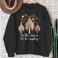 Tis The Season To Be Reading Books Christmas Tree Book Lover Sweatshirt Gifts for Old Women Tis The Season To Be Reading Books Christmas Tree Book Lover Sweatshirt Gifts for Old Women