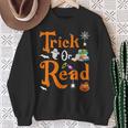 Trick Or Read Halloween Books Reading Lover Reader Sweatshirt Gifts for Old Women