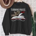 Turning Pages Is My Cardio Reading Book Novelty Shirt Sweatshirt Gifts for Old Women