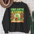 Unearth A Story Dinosaur Summer Reading 2026 Books Sweatshirt Gifts for Old Women Unearth A Story Dinosaur Summer Reading 2026 Books Sweatshirt Gifts for Old Women