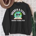 Unearth a Story Summer 2026 Reading Program Earth Read Book Sweatshirt Gifts for Old Women