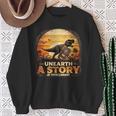 Unearth Story Summer Reading 2026 Dinosaurs Library Reading Sweatshirt Gifts for Old Women Unearth Story Summer Reading 2026 Dinosaurs Library Reading Sweatshirt Gifts for Old Women
