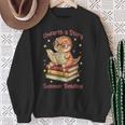 Unearth a Story Summer Reading T-Rex Book Lover Sweatshirt Gifts for Old Women