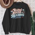 United States Of Reading Patriotic Book Lover Sweatshirt Gifts for Old Women