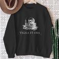 Vigila Et Ora Skull On Books Latin Sweatshirt Gifts for Old Women