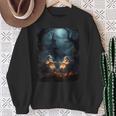 Vintage Boo Halloween Camping Reading Teacher Books Ghost Sweatshirt Gifts for Old Women