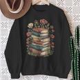 Vintage Books And Flowers Botanical Reading Illustration Sweatshirt Gifts for Old Women Vintage Books And Flowers Botanical Reading Illustration Sweatshirt Gifts for Old Women