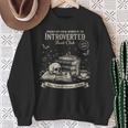 Vintage Introverted Book Club Antisocial Reader Gothic Vibe Sweatshirt Gifts for Old Women