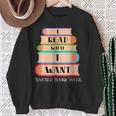 Vintage I Read What I Want Book Lovers Sweatshirt Gifts for Old Women Vintage I Read What I Want Book Lovers Sweatshirt Gifts for Old Women