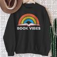 Vintage Retro Book Vibes Rainbow For Reading Lovers Sweatshirt Gifts for Old Women Vintage Retro Book Vibes Rainbow For Reading Lovers Sweatshirt Gifts for Old Women