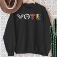 Vote Books Fist Ovaries LGTBQ Men Women Sweatshirt Gifts for Old Women