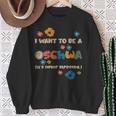 I Want To Be A Schwa Read Book Reading Librarian Sweatshirt Gifts for Old Women