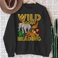 Wild About Reading Back To School Teacher Books Read Sweatshirt Gifts for Old Women Wild About Reading Back To School Teacher Books Read Sweatshirt Gifts for Old Women