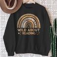 Wild About Reading Books Reader Lover Bookworm Librarian Sweatshirt Gifts for Old Women Wild About Reading Books Reader Lover Bookworm Librarian Sweatshirt Gifts for Old Women