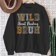 Wild About Reading Kid Love Wild Animal Books Back To School Sweatshirt Gifts for Old Women Wild About Reading Kid Love Wild Animal Books Back To School Sweatshirt Gifts for Old Women