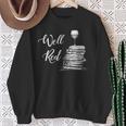 Wine Lovers WELL RED Book Club Drinking Sweatshirt Gifts for Old Women