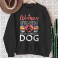 A Woman Cannot Survive On Books Alone She Also Needs a Dog Sweatshirt Gifts for Old Women A Woman Cannot Survive On Books Alone She Also Needs a Dog Sweatshirt Gifts for Old Women