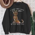 A Woman Cannot Survive On Books Alone She Also Needs Dogs Sweatshirt Gifts for Old Women A Woman Cannot Survive On Books Alone She Also Needs Dogs Sweatshirt Gifts for Old Women
