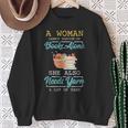 Woman Survives On Books And Yarn Crocheter Crocheting Sweatshirt Gifts for Old Women Woman Survives On Books And Yarn Crocheter Crocheting Sweatshirt Gifts for Old Women