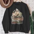 Women's Books Coffee Repeat Cute Reading Lover Sweatshirt Gifts for Old Women