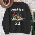 Women's Chapter 22 Years Old 22nd Birthday Celebration Floral Book Sweatshirt Gifts for Old Women Women's Chapter 22 Years Old 22nd Birthday Celebration Floral Book Sweatshirt Gifts for Old Women