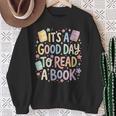 Women's It’s A Good Day To Read A Book Cute Teacher Reading Sweatshirt Gifts for Old Women Women's It’s A Good Day To Read A Book Cute Teacher Reading Sweatshirt Gifts for Old Women