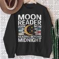 Women's Moon Reader Book Mom Reading Beyond Midnight Sweatshirt Gifts for Old Women Women's Moon Reader Book Mom Reading Beyond Midnight Sweatshirt Gifts for Old Women