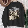 Women's Im Not Procrastinating Im Doing Side Quests Book Lover Sweatshirt Gifts for Old Women Women's Im Not Procrastinating Im Doing Side Quests Book Lover Sweatshirt Gifts for Old Women