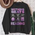 Women's Nothing Beats Reading Rock Paper Scissors Book Lover Sweatshirt Gifts for Old Women Women's Nothing Beats Reading Rock Paper Scissors Book Lover Sweatshirt Gifts for Old Women
