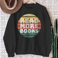 Women's Read More Books Retro Vintage Book Lover Sweatshirt Gifts for Old Women Women's Read More Books Retro Vintage Book Lover Sweatshirt Gifts for Old Women