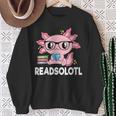 Women's Readsolotl Axolotl Book Lover Reading Women Girls Kids Sweatshirt Gifts for Old Women