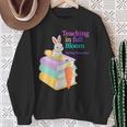 Women's Teaching Spring Semester Bunny Books Pencil Classroom Sweatshirt Gifts for Old Women Women's Teaching Spring Semester Bunny Books Pencil Classroom Sweatshirt Gifts for Old Women