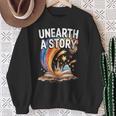 Women's Unearth A Story Rainbow Treasure Book Summer Reading 2026 Sweatshirt Gifts for Old Women Women's Unearth A Story Rainbow Treasure Book Summer Reading 2026 Sweatshirt Gifts for Old Women