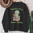Women's Unearth a Story Triceratops Dinosaur Reading Books Cute Dino Sweatshirt Gifts for Old Women Women's Unearth a Story Triceratops Dinosaur Reading Books Cute Dino Sweatshirt Gifts for Old Women