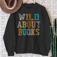 Women's Wild About Books Reading Animal Book Lover Teacher Sweatshirt Gifts for Old Women Women's Wild About Books Reading Animal Book Lover Teacher Sweatshirt Gifts for Old Women
