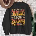 Women's Wild About Reading Zoo Animals For Bookworm Book Reader Sweatshirt Gifts for Old Women Women's Wild About Reading Zoo Animals For Bookworm Book Reader Sweatshirt Gifts for Old Women