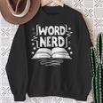 Word Nerd Reading Book Lover Bookworm Bookish Librarian Sweatshirt Gifts for Old Women