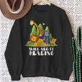 Zoo Animals Wild About Reading Books Reader Lover Librarian Sweatshirt Gifts for Old Women