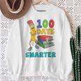 100 Days Smarter Teacher Student Books 100th Day Of School For Men Women Kids Sweatshirt Gifts for Old Women
