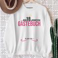 18th Birthday Girl 18 Years Party Guest Book Sweatshirt Gifts for Old Women