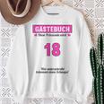 18th Birthday Guest Book Party 18 Years Sweatshirt Gifts for Old Women