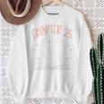 25th Birthday Women Book Lovers Chapter 25 Its My Birthday Comfort Colors Crop Top Sweatshirt Gifts for Old Women