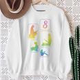 8th Birthday Book Reading Bookworm Book Lover Girls Sweatshirt Gifts for Old Women