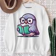 Adorable Book Lover Pigeon With Reading Glasses Cute Sweatshirt Gifts for Old Women Adorable Book Lover Pigeon With Reading Glasses Cute Sweatshirt Gifts for Old Women