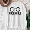 Adorkable Cute Nerd Glasses For Bookworm Book Reader Sweatshirt Gifts for Old Women Adorkable Cute Nerd Glasses For Bookworm Book Reader Sweatshirt Gifts for Old Women