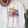 Already Booked Reading Book Lover Literacy Day Bookworm Premium Tri-Blend Sweatshirt Gifts for Old Women